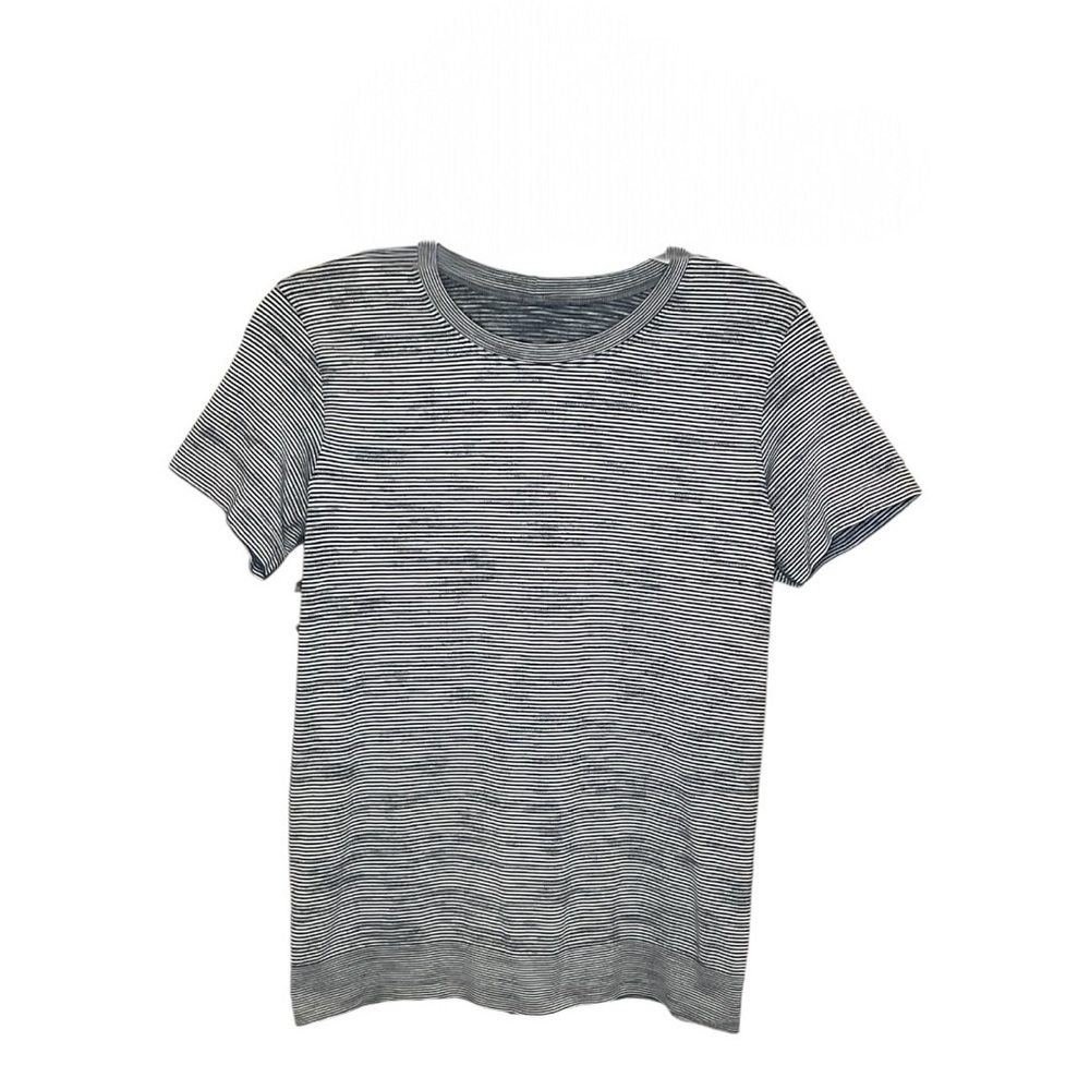 Luluemon Swiftly Relaxed Fit Short Sleeve Top Alpine White Black Grey Size 6